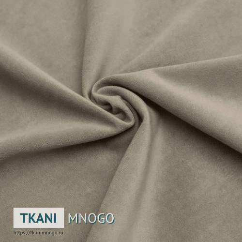 Фото внешнего вида велюра “10” (однотонный бежевый)