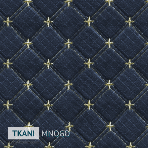 Фото фактуры велюра “1915-12” (ромб синий)