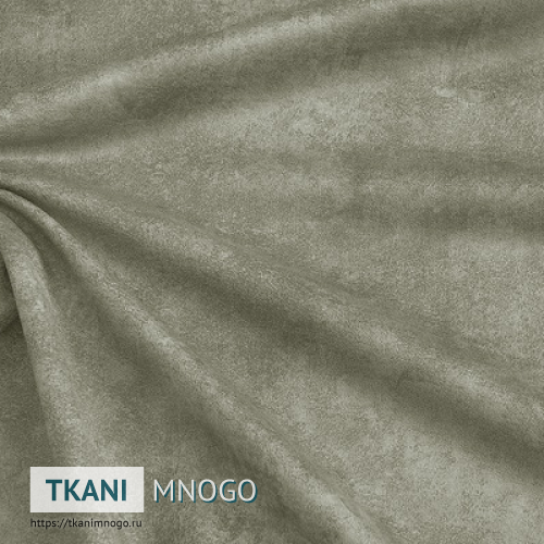 Фото ткани велюра “Yura-3” (однотонный серый)
